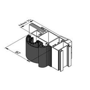 Image du produit ANTI PINCE DOIGTS ELEGANCE 7016F PORTE METAL