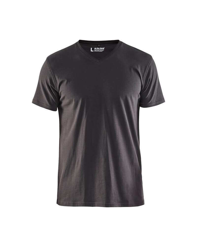 Image du produit T-SHIRT COL V - MODELE 3360 1029 - GRIS FONCE (9800)