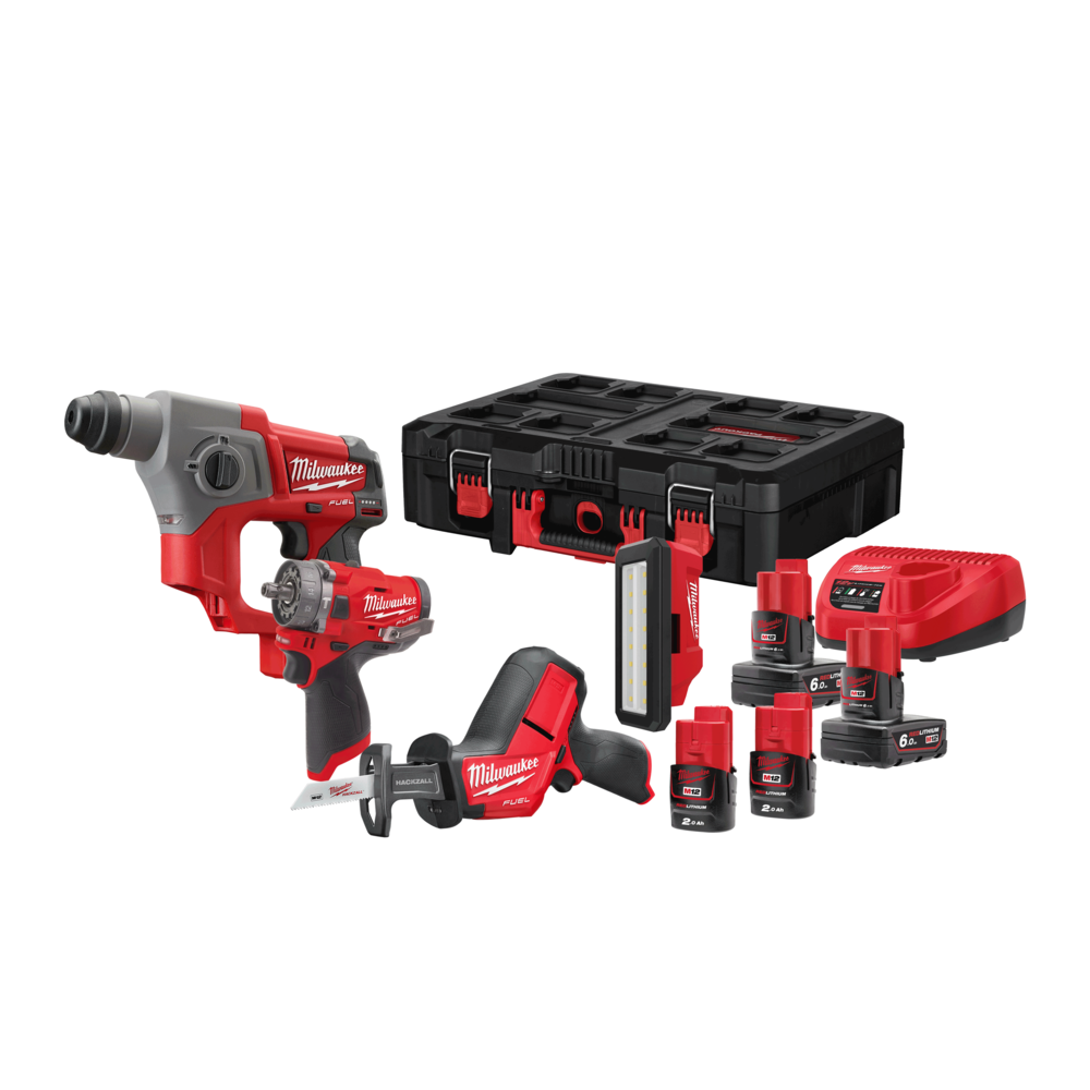 Image du produit PACK 4 OUTILS 12V "M12 FPP4C-624P" MILWAUKEE