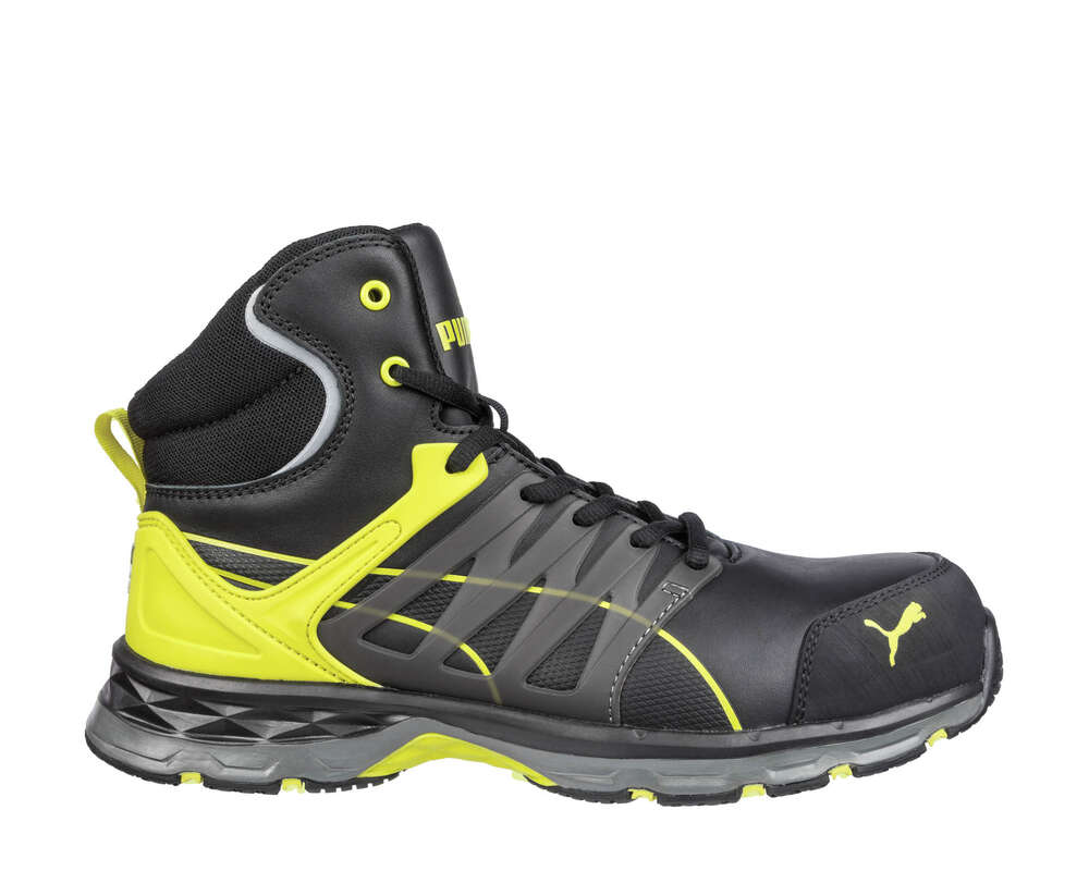 Image du produit CHAUSSURE VELOCITY 2.0 YELLOW - MID (MI-HAUTE) S3 ESD HRO SRC - NOIR / JAUNE - POINTURE 46