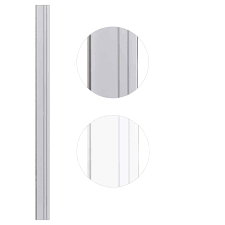 Image du produit PROFIL (tapée) POUR CONDAMNATION PORTE COULISSANTE BOIS APPLIQUE - LG. 2.066m - BLANC