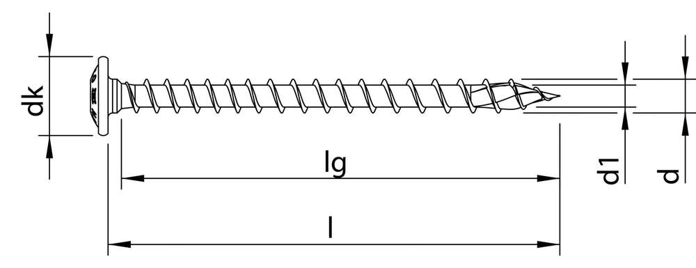 Image du produit VIS HECO-TOPIX-plus Ø8.0x40mm - TRL FILET TOTAL - EMBOUT T-40 - ACIER HP (x100)