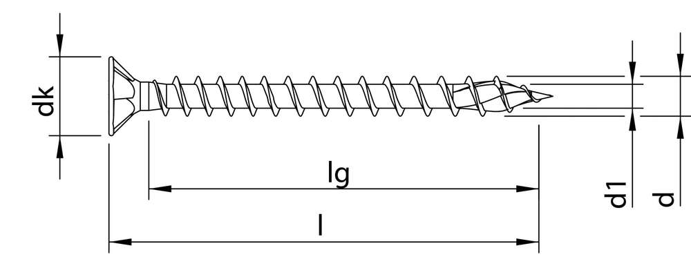 Image du produit VIS HECO-TOPIX-plus Ø4.0x20mm - TF FILET TOTAL VARIABLE - EMBOUT PZD-2 - ACIER ZINGUE (x1000)