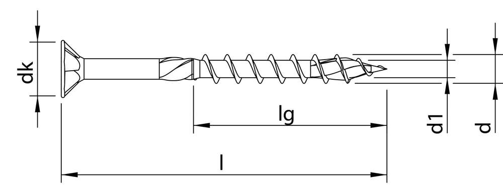 Image du produit VIS HECO-TOPIX-plus Ø5.0x100mm - TF FILET PARTIEL - EMBOUT PZD-2 - ACIER ZINGUE (x100)