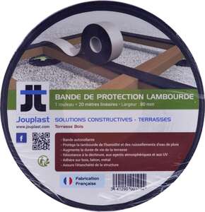 Image produit BANDE DE PROTECTION AUTOADHÉSIVE - NOIR - LARGEUR 77mm - ROULEAU 20m - JOUPLAST