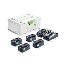 Image produit SET ENERGIE 4 BATTERIES 5,2Ah Li-Ion-ASI + 1 CHARGEUR DOUBLE TCL6 + SYSTAINER