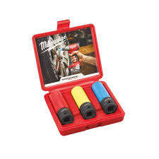 Image produit SET DE 3 DOUILLES AUTOMOBILE SHOCKWAVE (17 - 19 - 21mm) MILWAUKEE